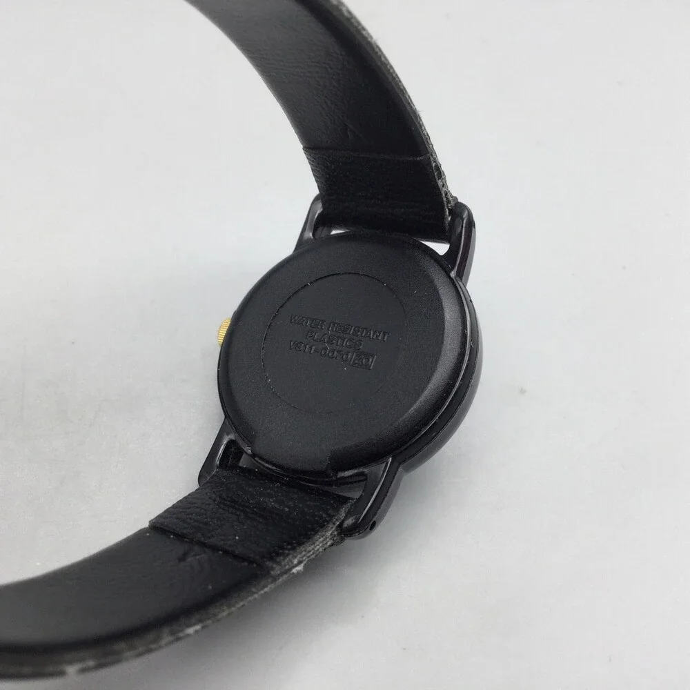 Lorus Disney Mickey Mouse Womens Watch Black Plastic New Battery